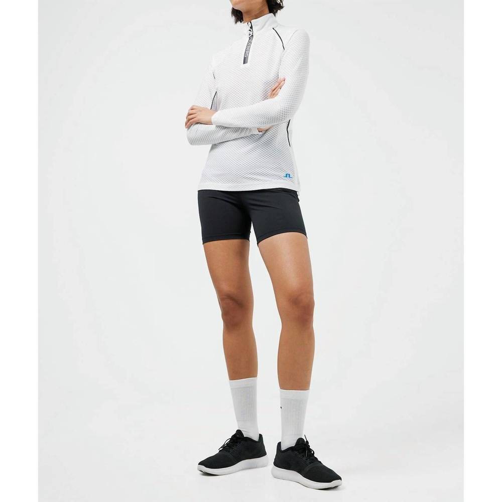 NEW J.LINDEBERG jonah golf mid layer pullover in white